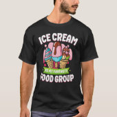 T-shirt Crème glacée Cone Popsicle Crème glacée Est Mon Fa (Devant)
