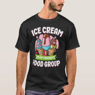 T-shirt Crème glacée Cone Popsicle Crème glacée Est Mon Fa