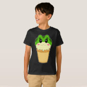 T-shirt Crème glacée de la gaufre (Devant entier)