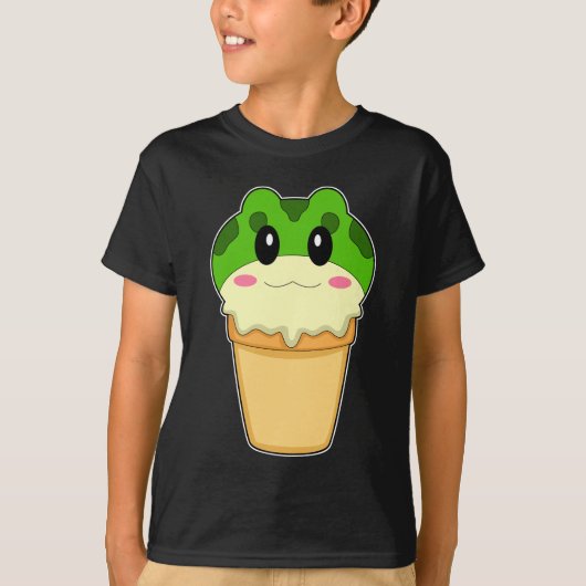 T-shirt Crème glacée de la gaufre (Devant)