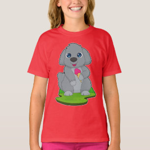 T-shirt Crème glacée de la gaufre de chien