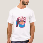 T-shirt Crème glacée de la pâte de biscuit (Devant)
