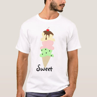 T-shirt Crème glacée douce