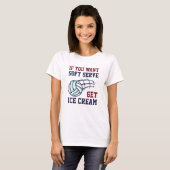 T-shirt Crème glacée douce (Devant entier)