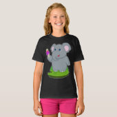 T-shirt Crème glacée Eléphant Waffe (Devant entier)