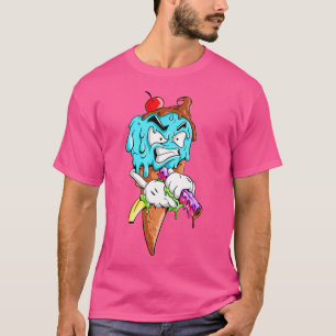 T-shirt Crème glacée en colère Cherry Banana Gun