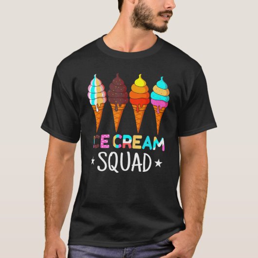 T-shirt Crème glacée Escouade été glace (Devant)