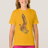 T-shirt Crème glacée Giraffe gaufre (Devant)