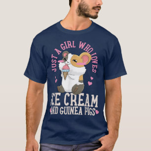 T-shirt Crème glacée Guinée Cochon Kawaii