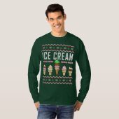T-shirt Crème glacée laide pull de Noël (Devant entier)