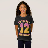 T-Shirt Crème glacée mignonne C'est mon 12e anniversaire 1 (Devant entier)