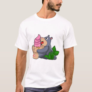 T-shirt Crème glacée Mole avec gaufre