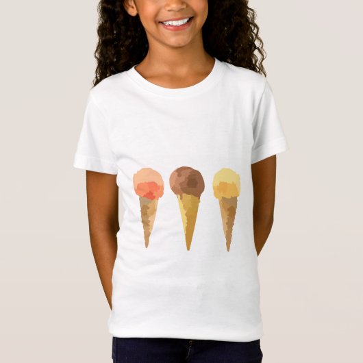 T-Shirt Crème glacée Pastel Sorbet été (Devant)