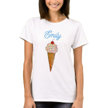 T-shirt crème glacée personnalisée
