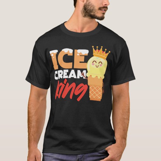 T-shirt Crème glacée Popsicle Crème glacée King Cone Crown (Devant)