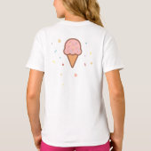 T-shirt Crème glacée pour filles Anniversaire - Scoop. Sou (Dos)