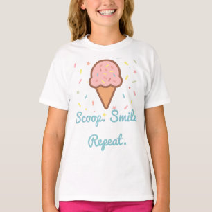 T-shirt Crème glacée pour filles Anniversaire - Scoop. Sou