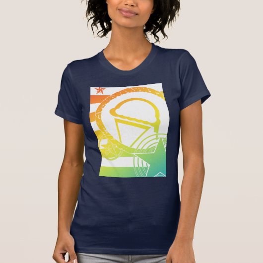 T-shirt crème glacée punk dripz (Devant)