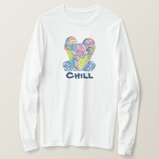 T-shirt crème glacée réfrigérée (Design devant)