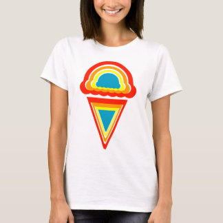 T-shirt crème glacée rétro rainbowz