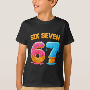 T-shirt Crème Glacée Six Seven Drip Génération Alpha Argot