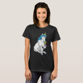 T-shirt crème glacée Unicorn gaufre (Devant entier)