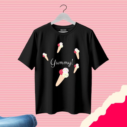 T-shirt crème glacée Yummy