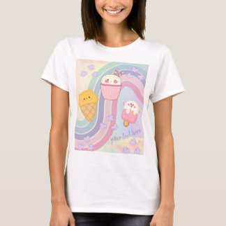 T-shirt crème glglace