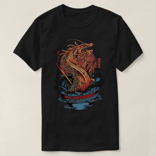 T-shirt Crème Ramen Dragon (Design devant)