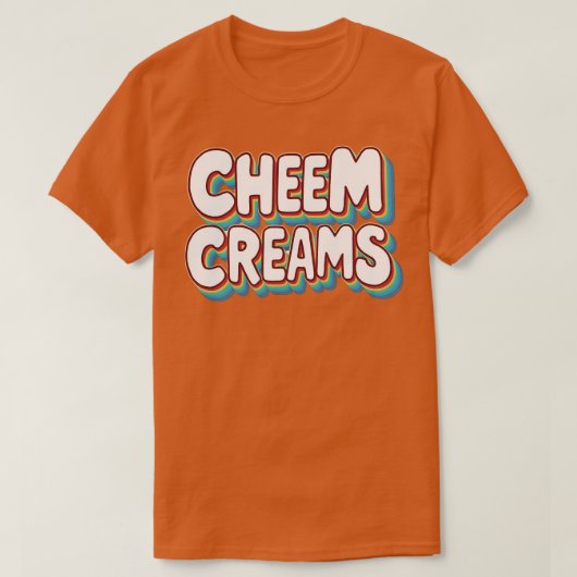T-shirt Crèmes à la crème (Design devant)