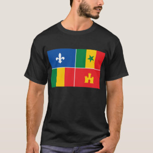 T-shirt créole de drapeau