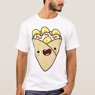 T-shirt Crêpe Kawaii Bananes et Crème