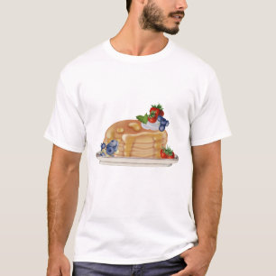 T-shirt Crêpes Dessinées à la Main Baies Nourriture Petit