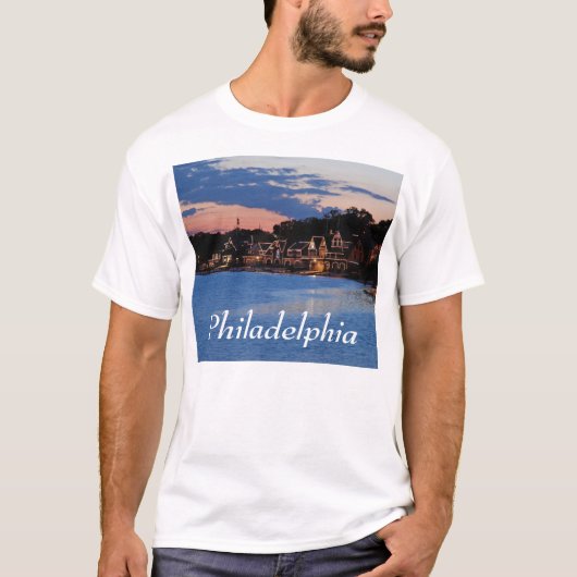 T-shirt Crépuscule de rangée de Boathouse (Devant)