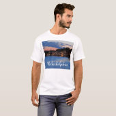 T-shirt Crépuscule de rangée de Boathouse (Devant entier)