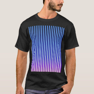T-shirt Crépuscule et tombée de la nuit (en bandes)