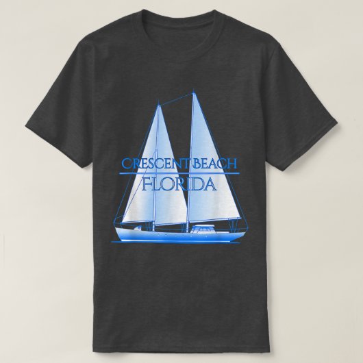 T-shirt Crescent Beach Floride Côtier Nautique Voile Sa (Design devant)