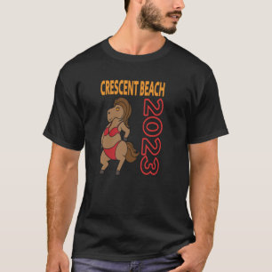 T-shirt Crescent Beach Vacation 2023 Voyage en famille