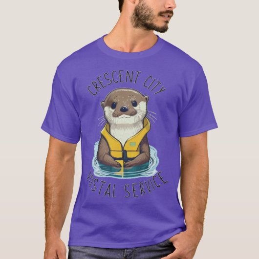 T-shirt Crescent City Postal Service Otter retro (Devant)
