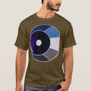 T-shirt Crescent Lune blanche et bleue