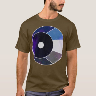 T-shirt Crescent Lune blanche et bleue