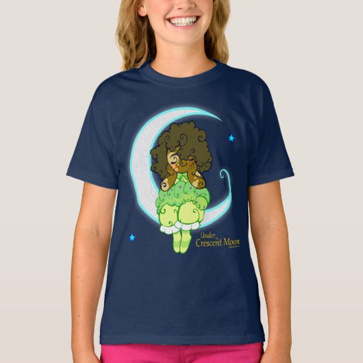 T-shirt Crescent Moon - Sous la lune de croissant (Devant)