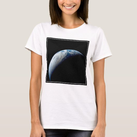 T-shirt Crescent Terre De La Mission Apollo 4. (Devant)
