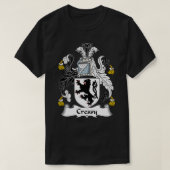 T-shirt Cressy Coat of Arms Family Crest (Design devant)