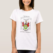T-shirt Crest du comté de Donegal Irlande (Devant)