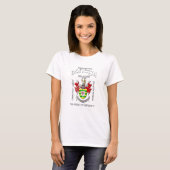 T-shirt Crest du comté de Donegal Irlande (Devant entier)