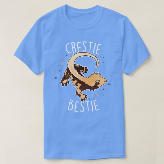 T-shirt Crested Gecko Lizard Reptile Crestie Bestie (Design devant)