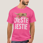 T-shirt Crestie Bestie Crested Gecko Reptile Lizard Pet Lo (Devant)