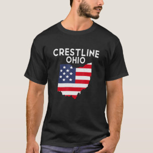 T-shirt Crestline Ohio USA State America Travel Ohioan