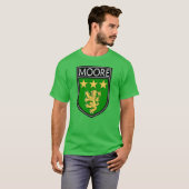 T-shirt Crête de clan irlandais - Moore (Devant entier)